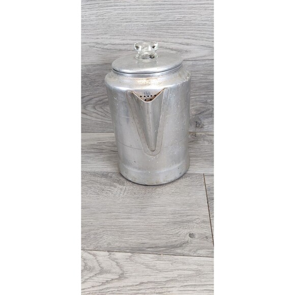 Vtg  Comet The Popular Aluminum 5 - 9 Cup Percolator Stovetop Coffee Maker - Picture 6 of 11